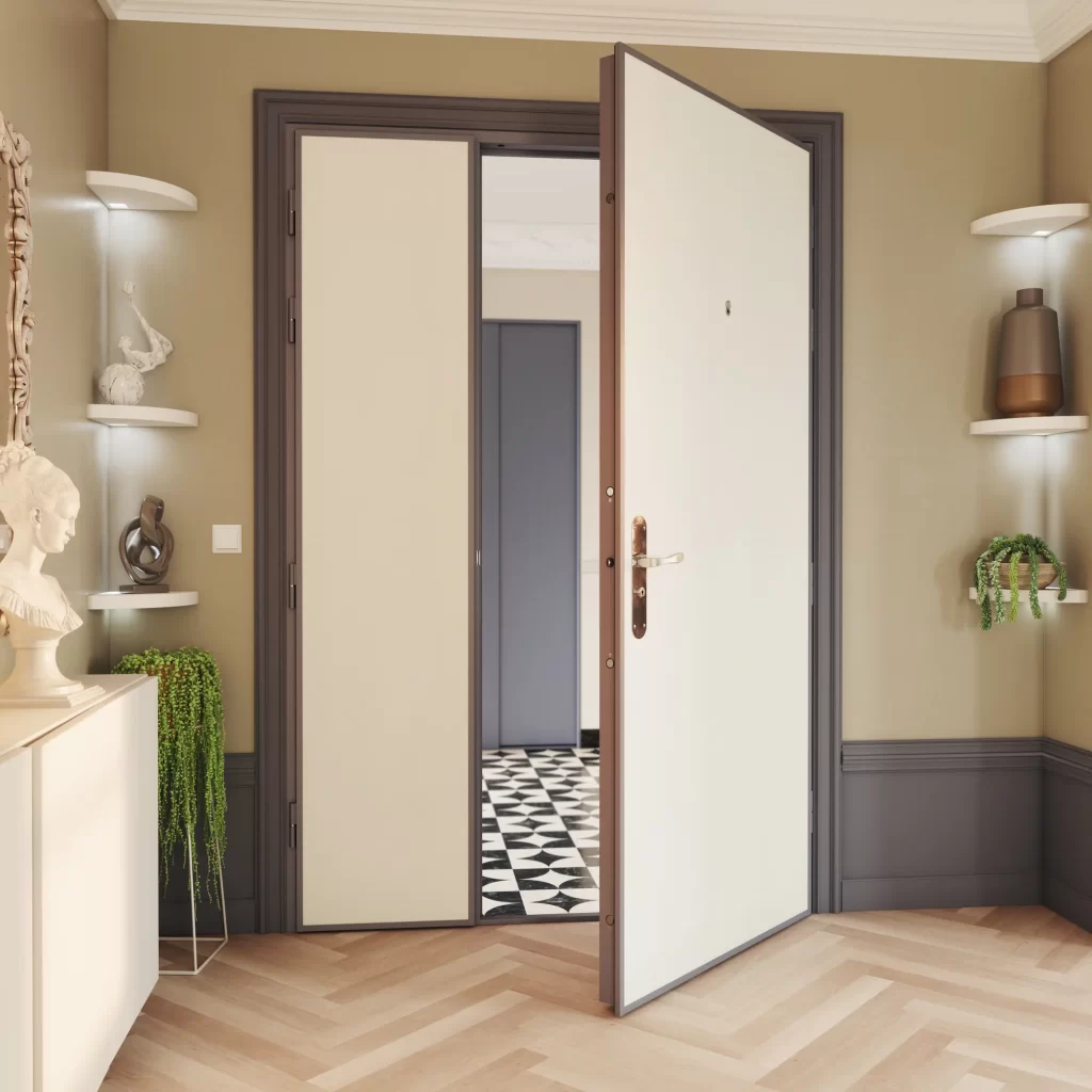Porte blindée Picard avec double vantaux